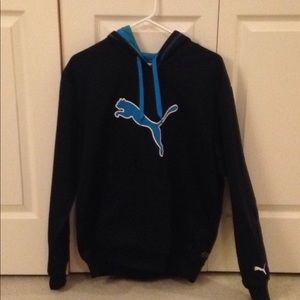 Men's Puma hoodie dark & light blue (M)